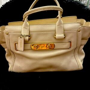 Coach Cream Satchel Bag